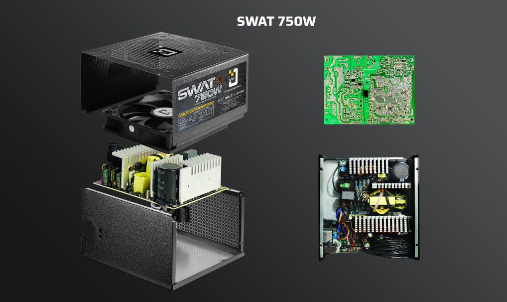 Nguồn máy tính Jetek SWAT 750 750W (80 Plus Bronze / Màu đen) giới thiệu 3